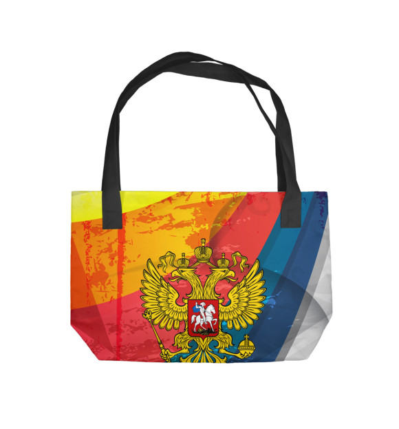 Пляжная сумка с изображением Россия цвета 