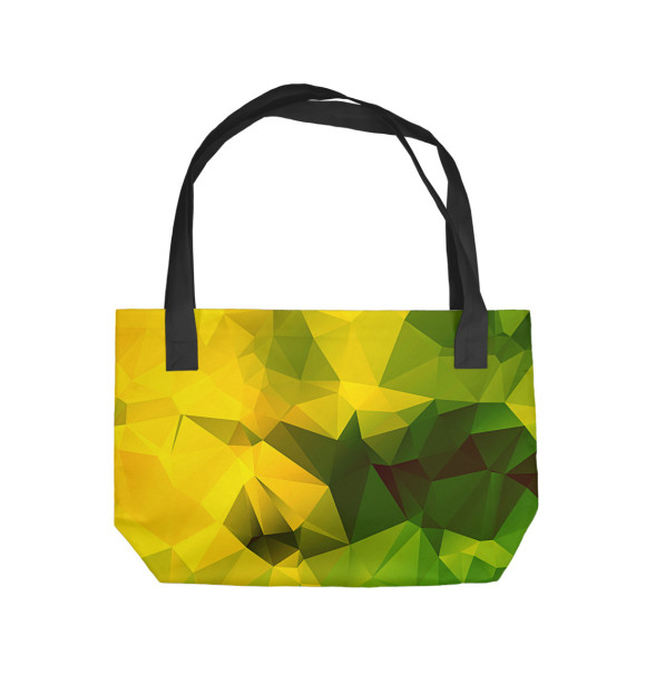 Пляжная сумка с изображением Треугольники цвета 