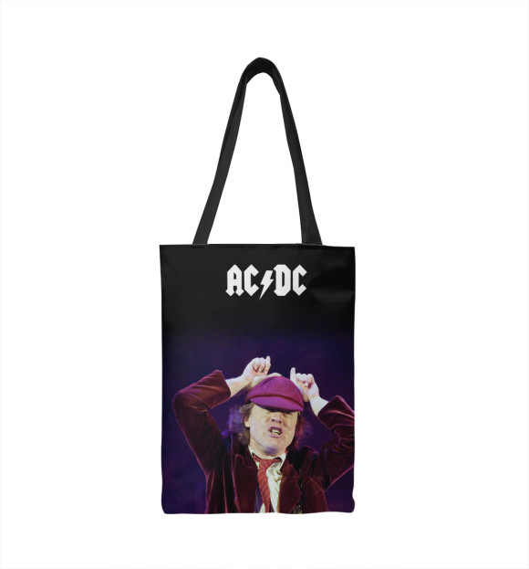 Сумка-шоппер с изображением AC/DC цвета 