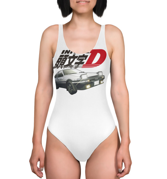 Купальник-боди с изображением InitialD цвета 