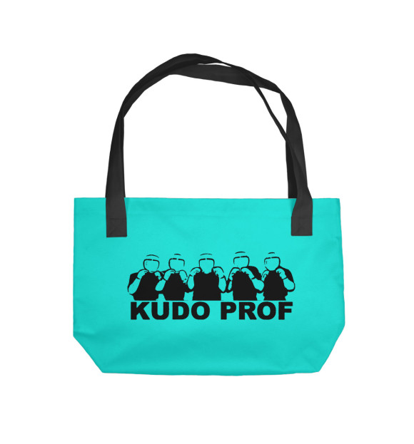 Пляжная сумка с изображением Kudo Prof цвета 