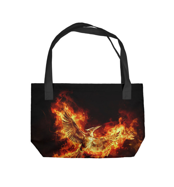 Пляжная сумка с изображением Hunger Games цвета 