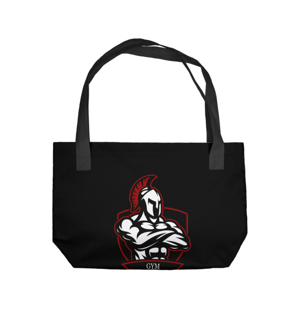 Пляжная сумка с изображением Spartan gym цвета 