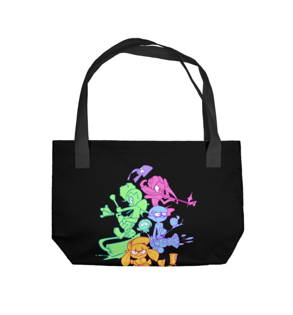 Пляжная сумка с изображением Splatoon цвета 