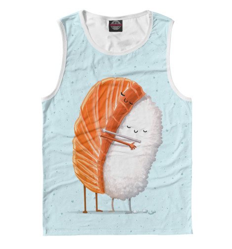 

Майки Print Bar, Белый, Суши друзья