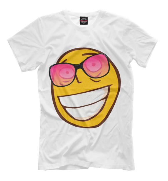 Футболка для мальчиков с изображением Рофлан Модник цвета Молочно-белый