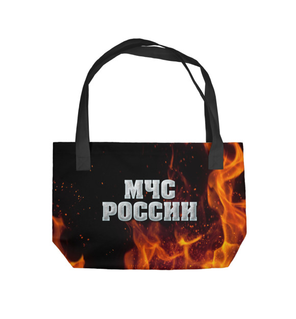 Пляжная сумка с изображением МЧС России цвета 