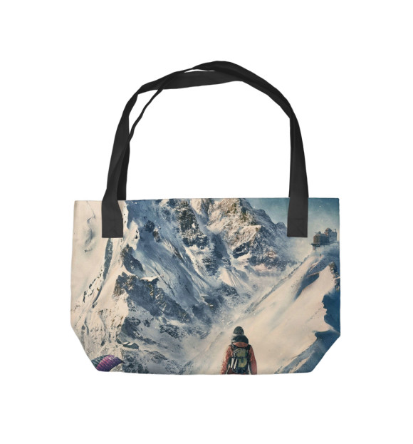 Пляжная сумка с изображением Экстрим цвета 