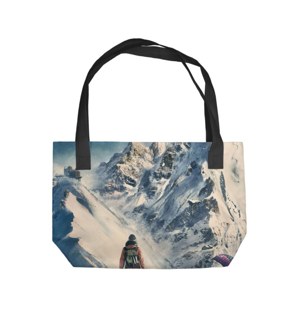 Пляжная сумка с изображением Экстрим цвета 
