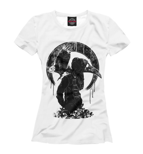 

Футболки Print Bar, Белый, Plague doctor