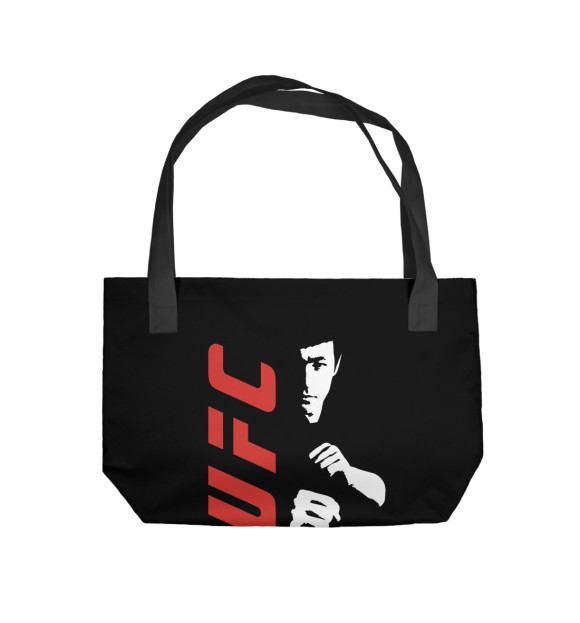 Пляжная сумка с изображением Брюс Ли цвета 
