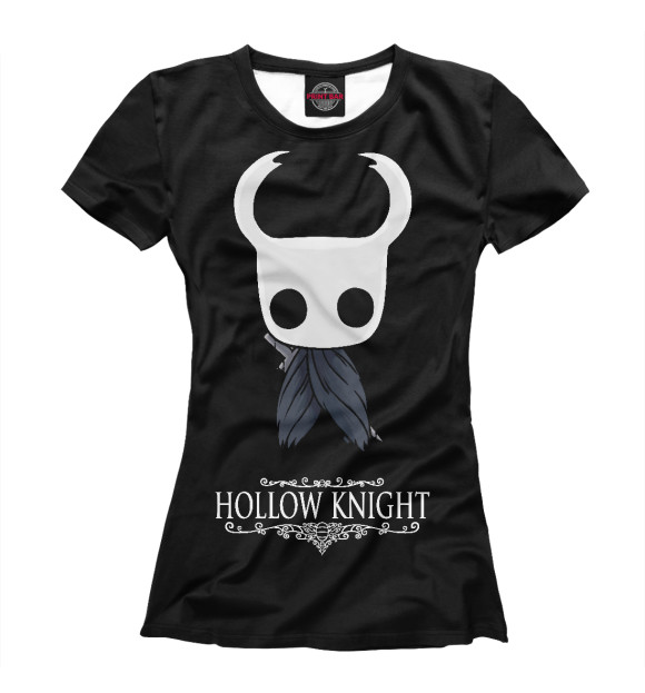 Футболка для девочек с изображением Hollow Knight цвета Белый