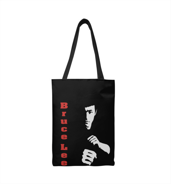 Сумка-шоппер с изображением Bruce Lee цвета 