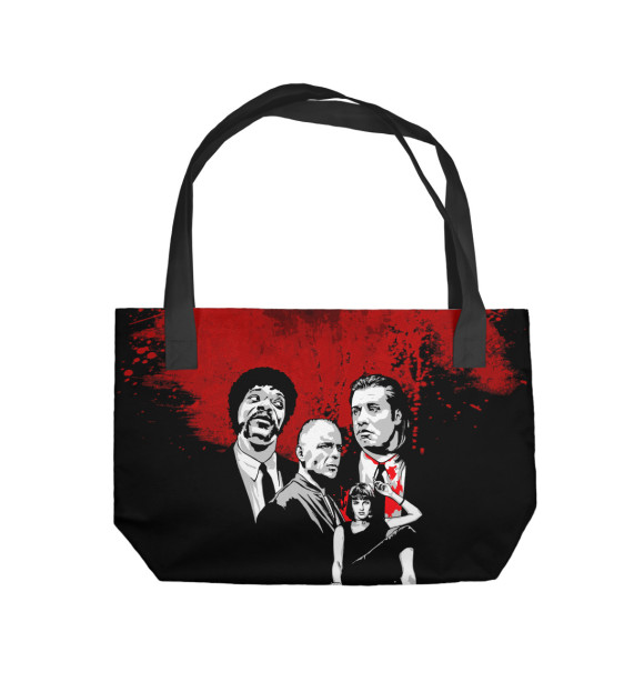 Пляжная сумка с изображением Pulp Fiction цвета 