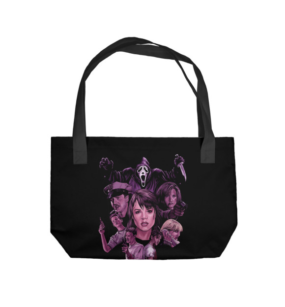 Пляжная сумка с изображением Scream цвета 