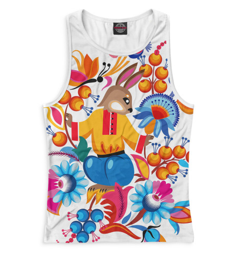 

Майки борцовки Print Bar, Белый, Русский орнамент