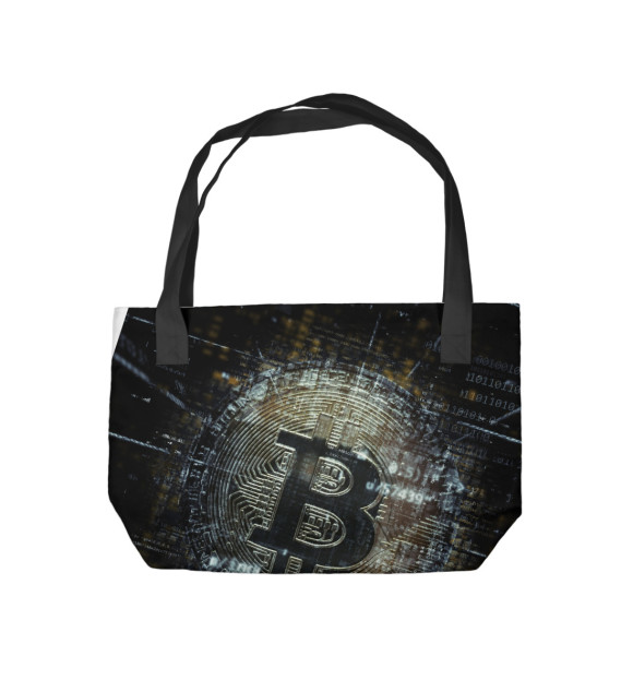 Пляжная сумка с изображением Crypto цвета 