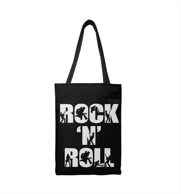 Сумка-шоппер с изображением Rock 'n' Roll цвета 