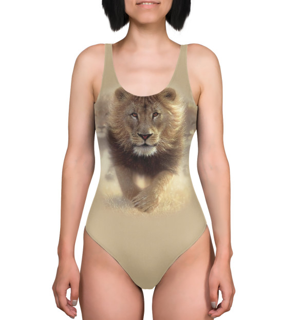 Купальник-боди с притом Лев цвета  Купальник-боди с изображением Лев цвета