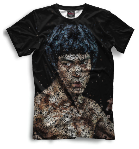 

Футболки Print Bar, Черный, Брюс Ли