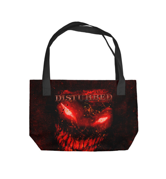 Пляжная сумка с изображением Disturbed цвета 