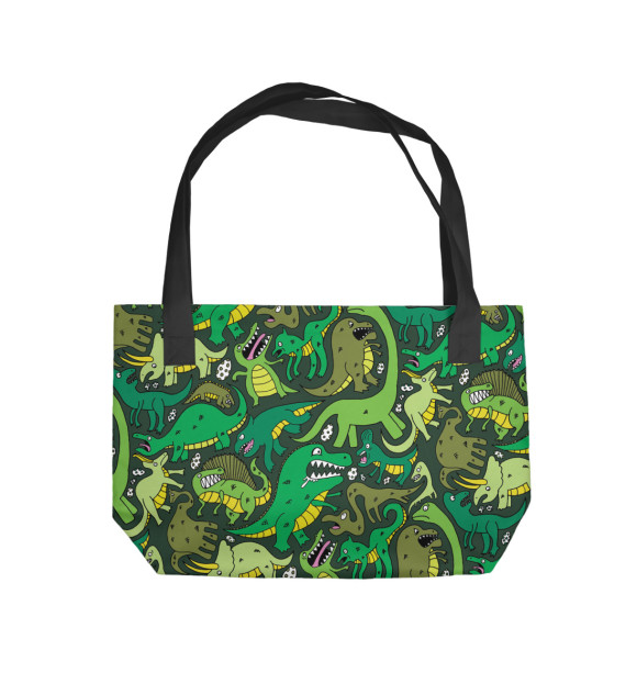 Пляжная сумка с изображением Dinos цвета 