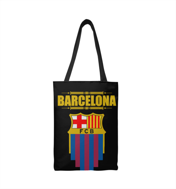 Сумка-шоппер с изображением Barcelona цвета 