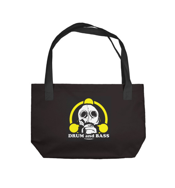 Пляжная сумка с изображением Drum and Bass цвета 