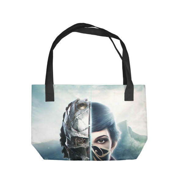 Пляжная сумка с изображением Dishonored цвета 