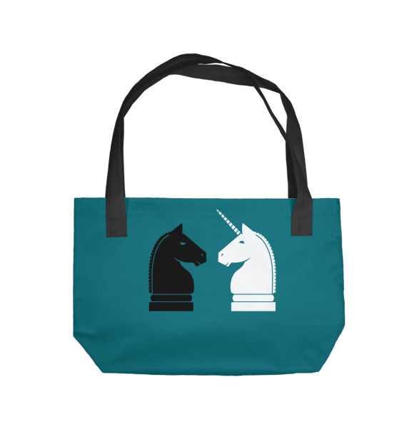 Пляжная сумка с изображением Шахматы цвета 