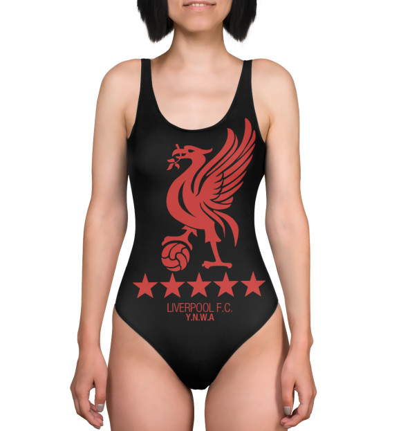 Купальник-боди с изображением Liverpool цвета 