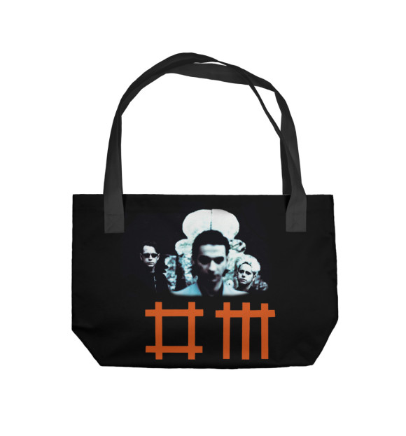 Пляжная сумка с изображением Depeche Mode & Dave Gahan цвета 