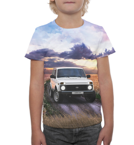 

Футболки Print Bar, Молочно-белый, LADA 4x4