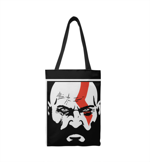 Сумка-шоппер с изображением Кратос Kratos God of War цвета 