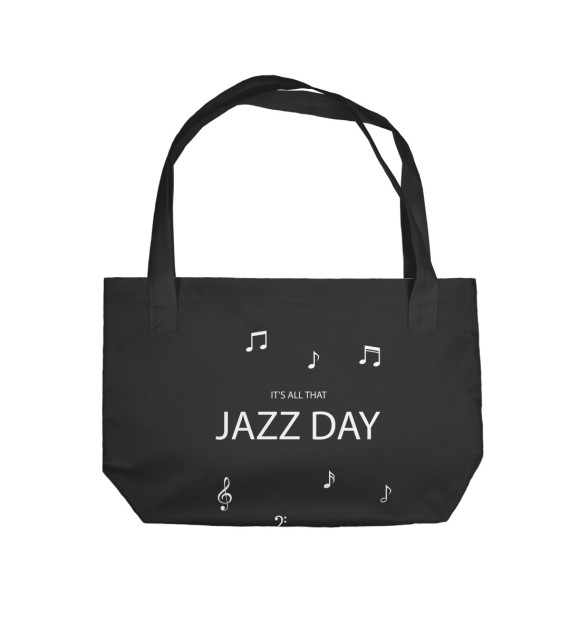 Пляжная сумка с изображением Jazz day цвета 