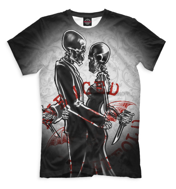 Мужская футболка с изображением Avenged Sevenfold цвета Черный