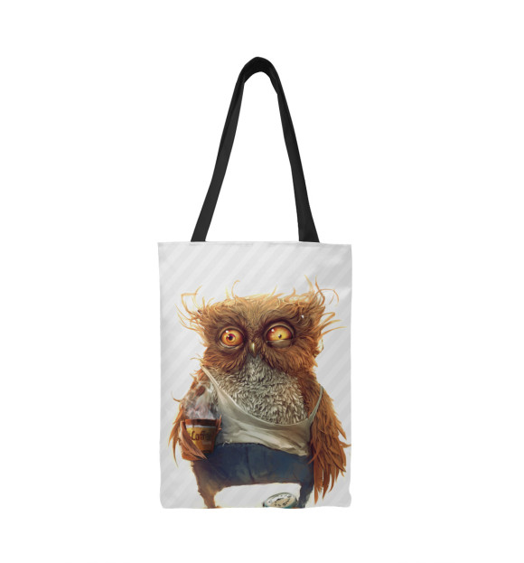 Сумка-шоппер с притом Недоброе Утро цвета  Сумка-шоппер с изображением Недоброе Утро цвета