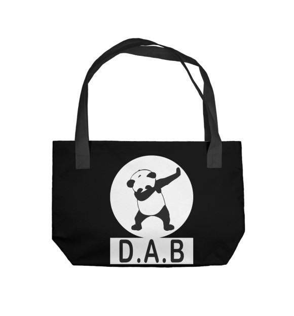 Пляжная сумка с изображением DAB Panda цвета 