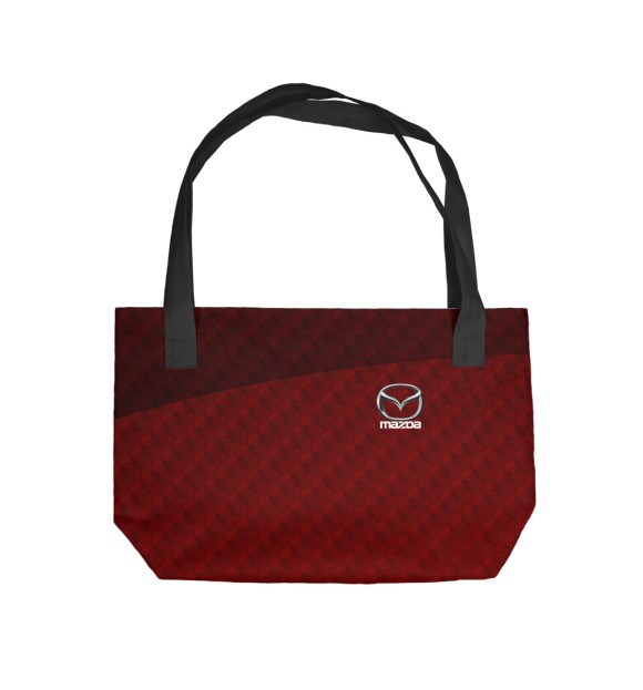 Пляжная сумка с изображением Mazda carbon sport 2018 цвета 