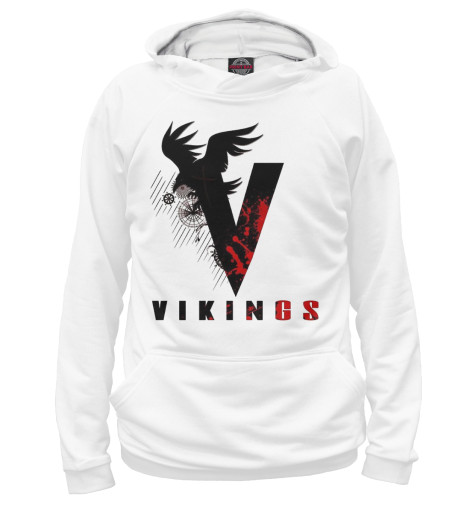 

Худи Print Bar, Белый, Vikings
