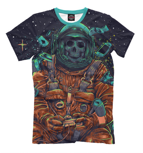 

Футболки Print Bar, Молочно-белый, Астронавт игроман