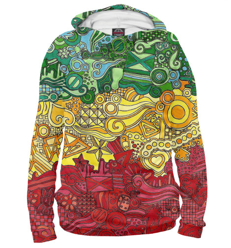 

Худи Print Bar, Белый, Jamaica Style