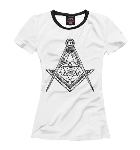 

Футболки Print Bar, Белый, Вольные Каменьщики