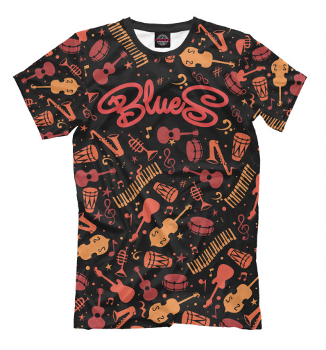 

Футболки Print Bar, Черный, Blues