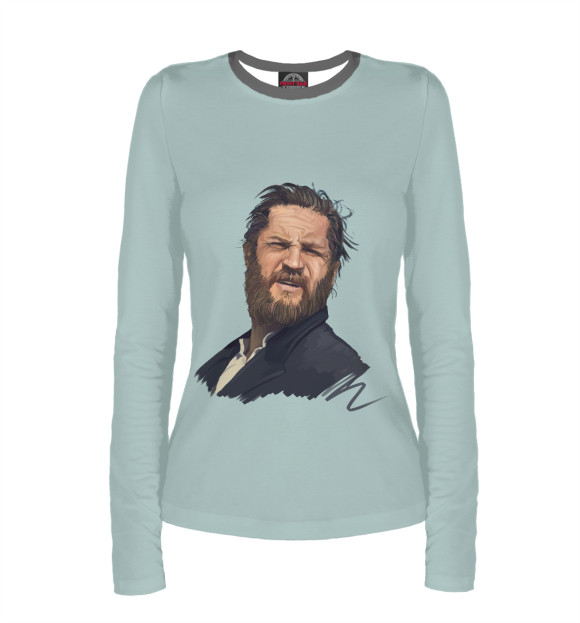 Женский лонгслив с изображением Алфи Соломонс (Том Харди) цвета Белый