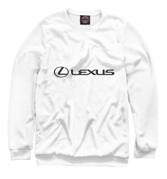 Женский свитшот с изображением Lexus цвета Белый