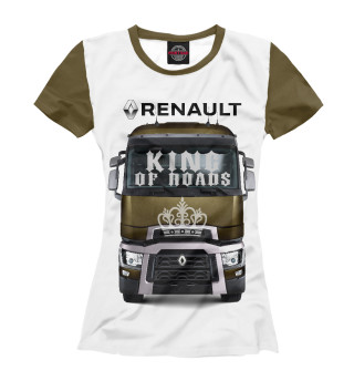 Женская футболка RENAULT - король дорог