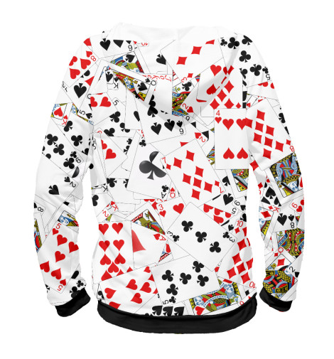 

Худи Print Bar, Белый, Игральные карты