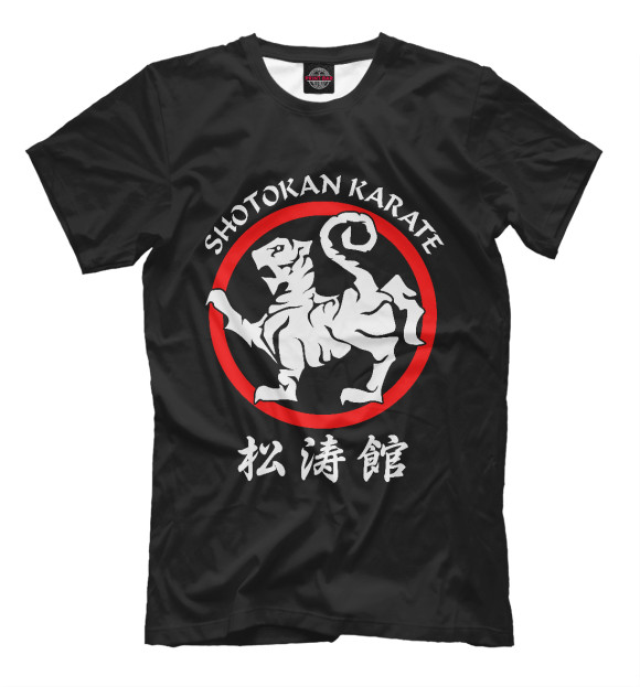 Мужская футболка с изображением Сётокан цвета Черный