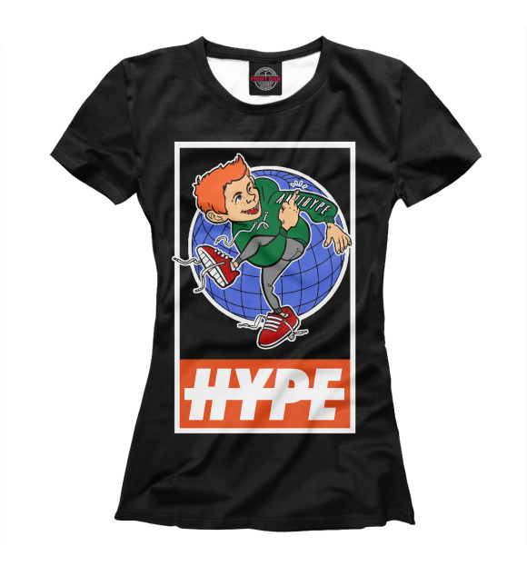Женская футболка с изображением Hype Obey цвета Белый